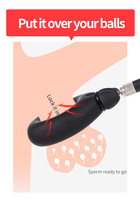 Anneau pénien gonflable avec pompe à air, en silicone liquide réglable, retardateur d'éjaculation, anneau solide intégré, étanche, jouet sexuel pour hommes