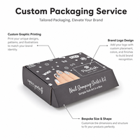 Boîte d'expédition en carton ondulé personnalisée pour vernis à ongles, avec insert pour flacon de cosmétique ou de soin de la peau
