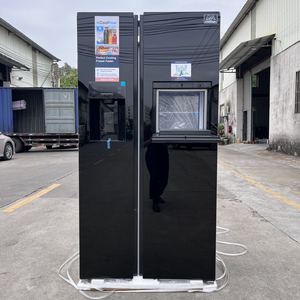 Side by side tủ lạnh với <span class=keywords><strong>Ice</strong></span> Crusher <span class=keywords><strong>Ice</strong></span> <span class=keywords><strong>Maker</strong></span> và Wine Bar 613l công suất lớn làm mát bằng không khí tự động Defrost BLDC Inverter 220 50/60 - Product Image 1