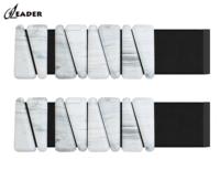 Reenleader – Bracelets lestés ajustables en silicone, motif marbre foncé, poids de 2 lb pour chevilles, durables, imperméables, unisexe, pour yoga et Pilates