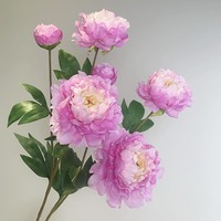 Hochwertige Handgefertigte Elegante Realistische Künstliche Pfingstrosen-Seidenblumen für Wohnzimmer-Dekoration, Hochzeiten und Valentinstag