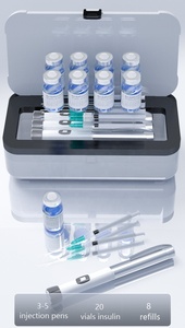 Stylo à insuline Médecine Cool Case Refroidisseur d'insuline diabétique de voyage Refroidisseur de voyage médical Boîte de refroidissement d'insuline avec serrure, pas de batterie - Product Image 3