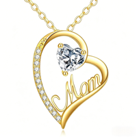 Collier pendentif en forme de cœur élégant en argent sterling S925 avec zircon cubique, fabrication directe d'usine SPJ, OEM ODM, pour cadeau d'anniversaire