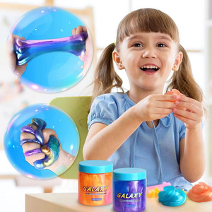Perfect Kraft Galaxy Slime for Kids, Premade Space Slime Pack Toy for Children Slime <b>Kit</b> With Neon,Metallic Fun Craft Party Gift - Product Image 3