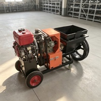 Machines à projeter du mortier efficaces avec mélangeur et système de mélange automatique pour une production de plâtrage en continu