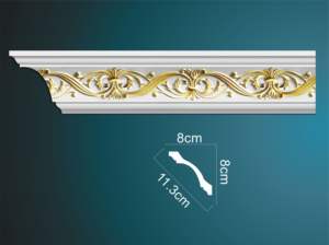 Listplank Interior Busa PU Anti Air dengan Desain Pop, Lis Plafon PU Buatan untuk Furnitur, Pintu, Bingkai Foto - Product Image 2