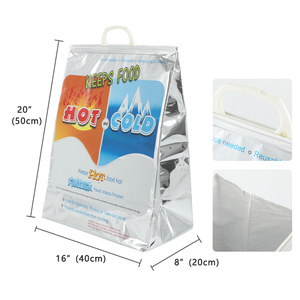 <span class=keywords><strong>Bolsa</strong></span> Térmica Reutilizable para Compras, Plegable, Ecológica, con Fondo Cuadrado Estabilizado, para Latas Congeladas/Frescas, <span class=keywords><strong>Bolsa</strong></span> Isotérmica - Product Image 2