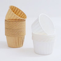 Gobelet en papier 1oz 2oz 3oz 4oz 5oz 6oz Gâteau d'anniversaire Gobelets à cupcakes de boulangerie sulfurisés Gobelets à muffins en papier pour la médecine