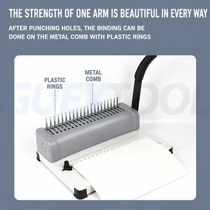 Manual Binding <b>Machine</b> A4 A3 Paper <b>Punch</b> Binder <b>Machine</b> Plastic Comb Binding Tool Office Document Binding Equipment - Product Image 6
