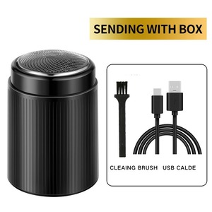 Afeitadora eléctrica portátil recargable con doble cuchilla y pantalla LCD para hombres, para afeitar la cara y uso en viajes. - Product Image 3