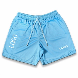 Shorts de basket-ball d'été personnalisés, séchage rapide, polyester, pour hommes, noirs, avec logo personnalisé imprimé, shorts en mesh avec poches - Product Image 1