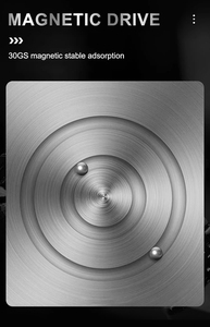 JM นาฬิกาควอตซ์แม่เหล็กสีดำสำหรับผู้ชาย, นาฬิกาควอตซ์แม่เหล็กสีดำนาฬิกาแฟชั่นกีฬากันน้ำนาฬิกาผู้ชายสีดำ - Product Image 5