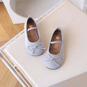 Colección Primavera 2025, Mocasines Infantiles de Piel Auténtica con Lazo y Lentejuelas, Zapatos Planos de Princesa para Niñas, <span class=keywords><strong>Moda</strong></span> Maternidad - Product Image 4