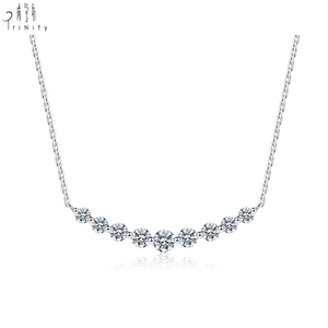สร้อยคอจี้เพชรแท้ทองคำ 18K ดีไซน์มินิมอล เรียบหรู ใส่ได้ทุกวัน ยอดนิยม - Product Image 1