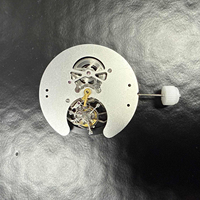 W9201 Mechanisches Automatik-Skelett-Tourbillon-Uhrwerk 6-Uhr-Position 28800vph 25 Steine Kaliber für OEM Maßgefertigte Uhrenmarken
