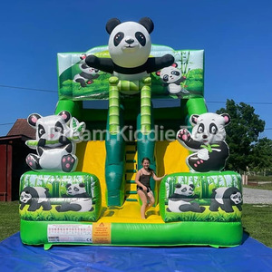 Sân chơi ngoài trời <span class=keywords><strong>Panda</strong></span> chủ đề vui chơi giải trí công viên nhà bị trả lại với các chướng ngại vật <span class=keywords><strong>Panda</strong></span> <span class=keywords><strong>Inflatable</strong></span> trượt nhảy lâu đài <span class=keywords><strong>Combo</strong></span> - Product Image 4
