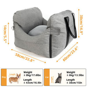 Relaxlines Cotton <strong>Kennel</strong> for Car Seats Comfortable Portable Pet Bed <strong>Dog</strong> Car Seat Carrier <strong>Dog</strong> Bed Pet Car Bed - Product Image 6
