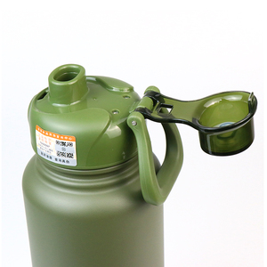 Botella de agua de doble pared a prueba de fugas de acero inoxidable, frasco de vacío portátil de viaje caliente con funda en <span class=keywords><strong>allibaba</strong></span>, diseño creativo, 1L - Product Image 6