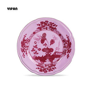 Vajilla de Lujo de Porcelana Fina Estilo Italiano en Color Rosa Tinta Vintage, Juego de Platos Decorativos de Cerámica, Todos los Colores Personalizables, Venta al por Mayor - Product Image 4