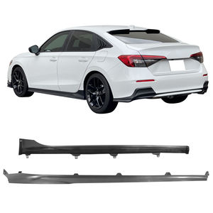 Pour 2022 2023 Honda Civic Sedan 11th Gen Rocker Panel Body Kit Extension Jupes Latérales Non Peint PP - Product Image 5