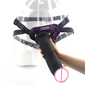 11 inci Dia 2.28 "tali pengikat penis silikon tebal dengan tanpa bola Dildo mainan seks perbudakan realistis Strapon Dildo untuk Lesbian - Product Image 2