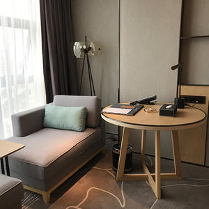 Contemporary Modern Solid <b>Wood</b> Bedroom Furniture Set 5-Star Design Hotel Collection Hot Sale <b>White</b> Gold <b>Beds</b> - Product Image 6