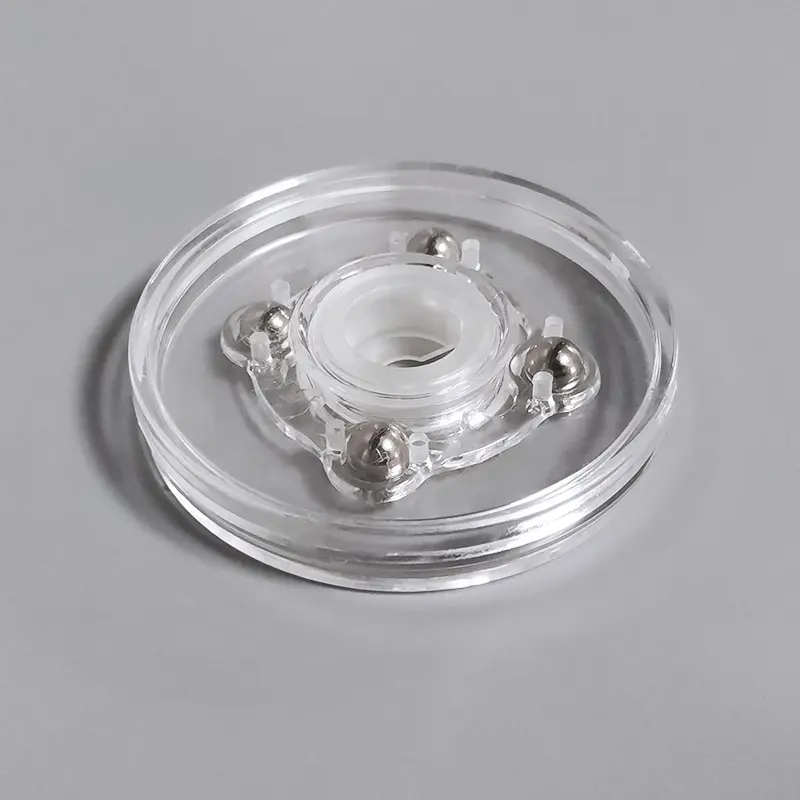 Clear Plastic Lazy Susan 6 inch Acrylic Turntable Heavy Duty Organizer Bearings Hardware for Kitchen Spice Rack Table
