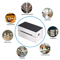 Harga Pabrik Hemat Biaya Kecepatan Tinggi Label Label Fashion Thermal Printer Desktop USB + Bule Tooth TDL402 untuk Supermarket