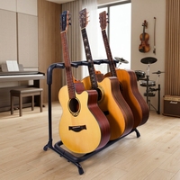 High Capacity Multi Guitar Holder Secure Grip Fits Ukulele Mandolin Banjo for Music Teacher Class