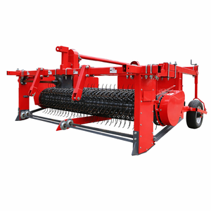 Récolteuse de haricots à 4 rangs à haute productivité et robuste, tractée par un tracteur, 4BYH-2.6, machine de traction pour ferme commerciale de soja - Product Image 1