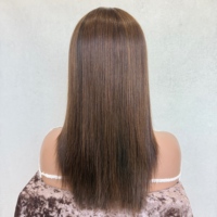 Peluca de Cabello Humano Virgen Natural con Frente de Encaje 13x4, Doble Trama, Color Marrón Oscuro, Línea de Cabello Natural
