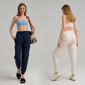 <span class=keywords><strong>Pantalon</strong></span> de jogging ample pour femme, respirant, séchage rapide, haute élasticité, <span class=keywords><strong>cargo</strong></span>, fitness, long, fin, été, extérieur, décontracté, survêtement - Product Image 1