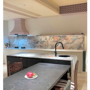 New Arrival Polished <b>Marble</b> Kitchen Countertops Island Slab for Countertop Table <b>Top</b> and Wall Decoration - Product Image 2