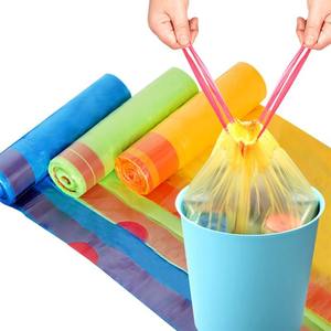 C-shaped Garbage <b>Bag</b> OEM Customized Logo Roll Star Folding Bottom Garbage <b>Bag</b> Ecycled HDPE / LDPE - Product Image 4