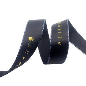 Wholesale Custom Print Gift <b>Box</b> Satin Ribbon Personalized 3d logo on Grosgrain Satin Ribbon for Gift Packaging - Product Image 4
