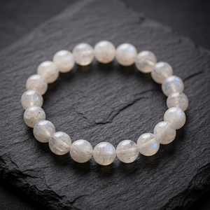 Rainbow Moonstone Beaded Gemstone <b>Bracelet</b> for Unisex-Party Wedding Anniversary Gift - Product Image 1