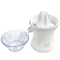 Presse-agrumes électrique compact RAF blanc 25W 55RPM à double rotation avec bec verseur direct et couvercle transparent Exprimidor De Citricos R.614