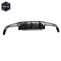 Diffuseur de pare-chocs arrière en fibre de carbone véritable brillant Tanchi pour Benz W204 C63 AMG 2007-2014, accessoires tuning A50-5