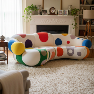 Set <span class=keywords><strong>di</strong></span> Divani Componibili <span class=keywords><strong>di</strong></span> Lusso Design Moderno Divano Chesterfield a Pois Arredamento <span class=keywords><strong>di</strong></span> Alta Qualità per Soggiorno Tessuto Personalizzabile - Product Image 6