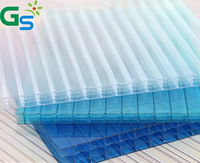 Toiture de piscine en polycarbonate multicouche avec revêtement anti-UV, feuille creuse en polycarbonate, serre