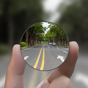 1 pièce Rétroviseur extérieur pliable <span class=keywords><strong>Petit</strong></span> miroir rond en verre pour angle mort - Product Image 3