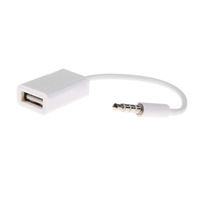 Yüksek kaliteli ses kablosu 3.5mm erkek Jack USB kadın dönüştürücü 3.5mm Aux ses kablosu sadece araba aux portu
