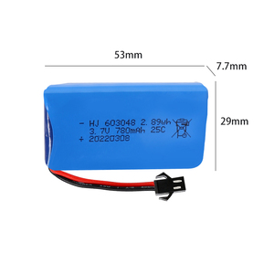 工場Rc Quadcopter 3.7V 780mAh 603048 Li-polymerセル木製飛行機ジェットプレーンファン玩具ドローン用Lipoバッテリー - Product Image 1