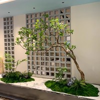 Maison et club utilisant un faux bois naturel réaliste pieds verts arbre artificiel pour la décoration paysagère