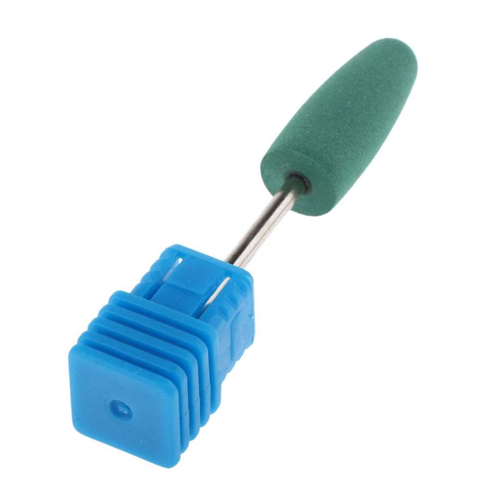 5 in 1 Electric Manicure Polisher with Mini Silicone Nail Drill Bit Diamond Steel Grinding Buffing Head Cone Shape for Salon Use
