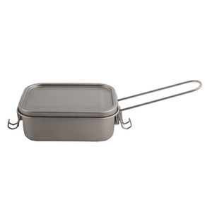 Airtight Leak Proof Single Tier 1 <b>Compartment</b> Simple Style Stainless Steel Rectangle Food Container <b>With</b> Lid - Product Image 6