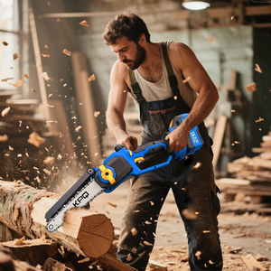 מסור בעל ביצועים גבוהים לחיתוך עץ יעיל 8 ראיתי שרשרת ללא מברשות - Product Image 5