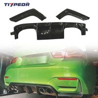 Diffuseur de pare-chocs arrière en fibre de carbone TIYPEOR Luxury Protection pour M3 F80 M4 F82 (2014-2020) avec installation facile