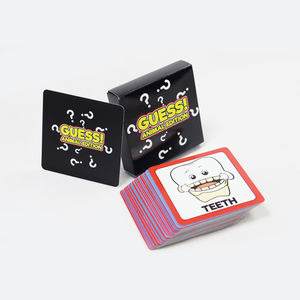Tarjeta de juego de adivinanzas divertida impresa personalizada, juego de cartas educativas para niños, tarjetas de papel con patrón de animales de dibujos animados Engliah - Product Image 6