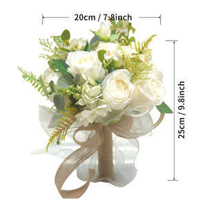 Ramo de Flores Artificiales en Oferta, Ramo de Flores para Boda, Flores Artificiales para Novia - Product Image 4